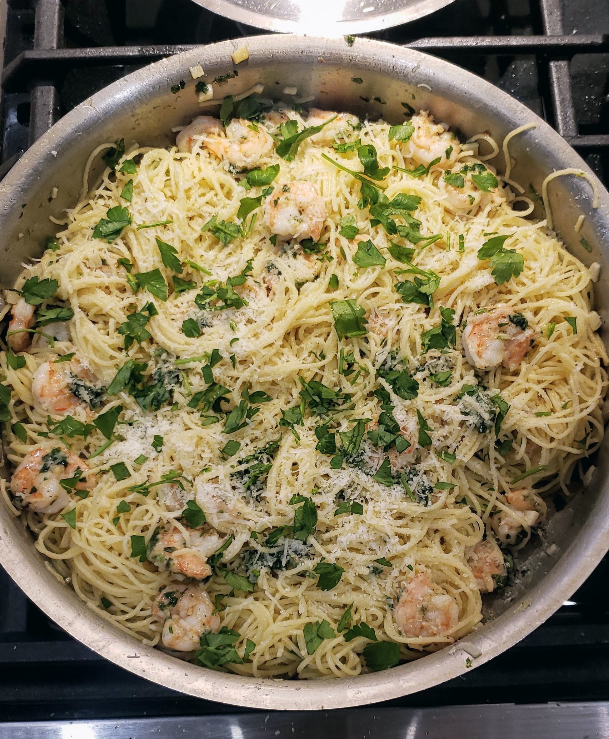 Garlic & Shrimp Scampi Capellini – Cooking With Shaina
